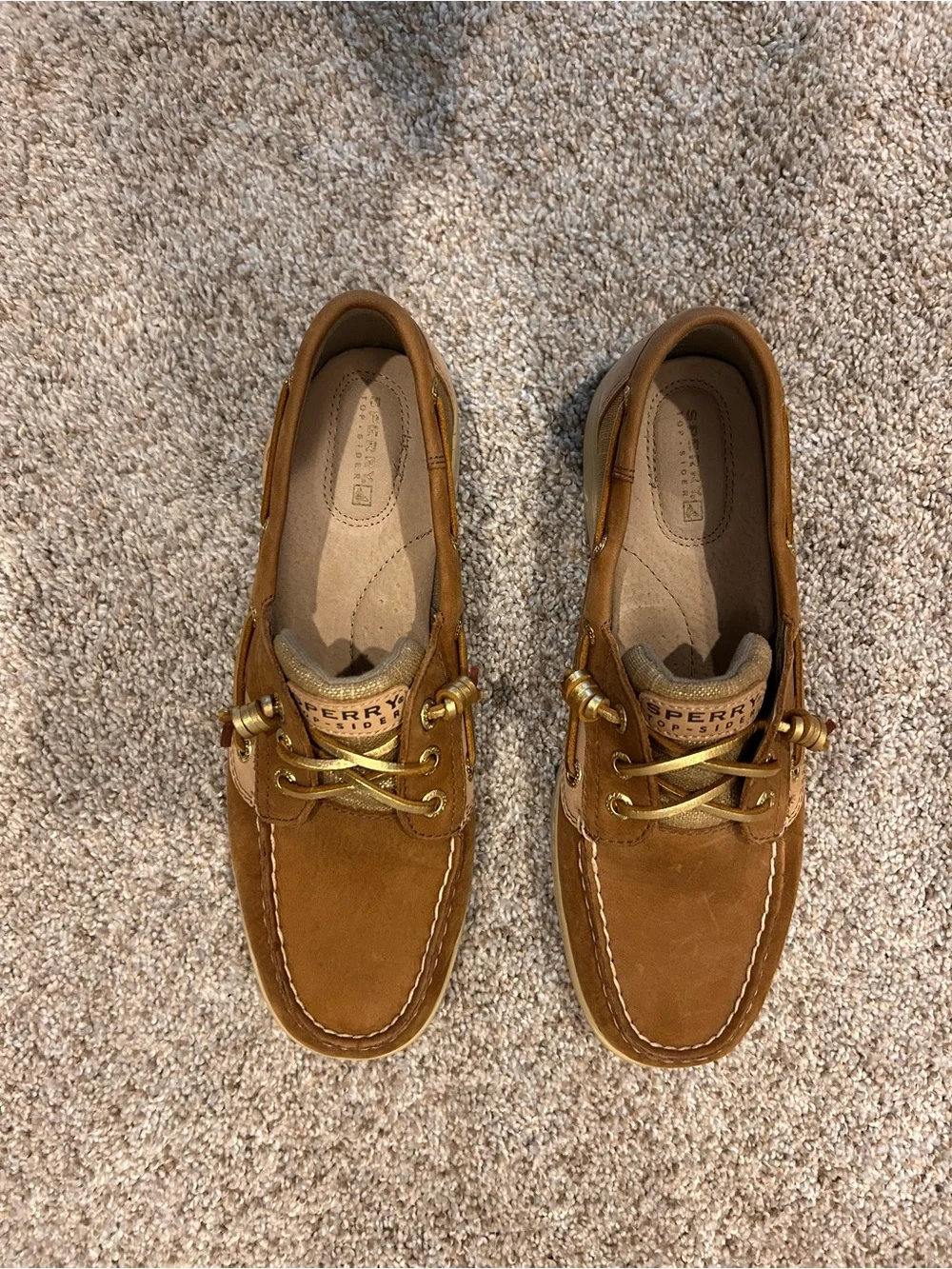 Sperry Women’s Tan Leather Boat Shoes